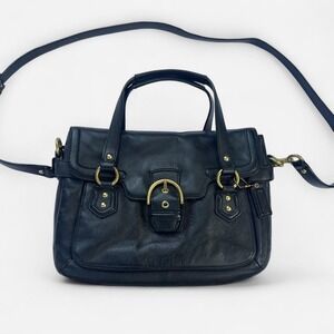 Coach‎ Campbell Eva Leather Flap Satchel
